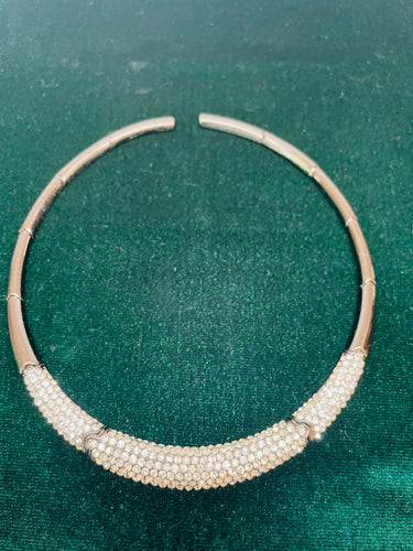 Black Rhinestone Collar